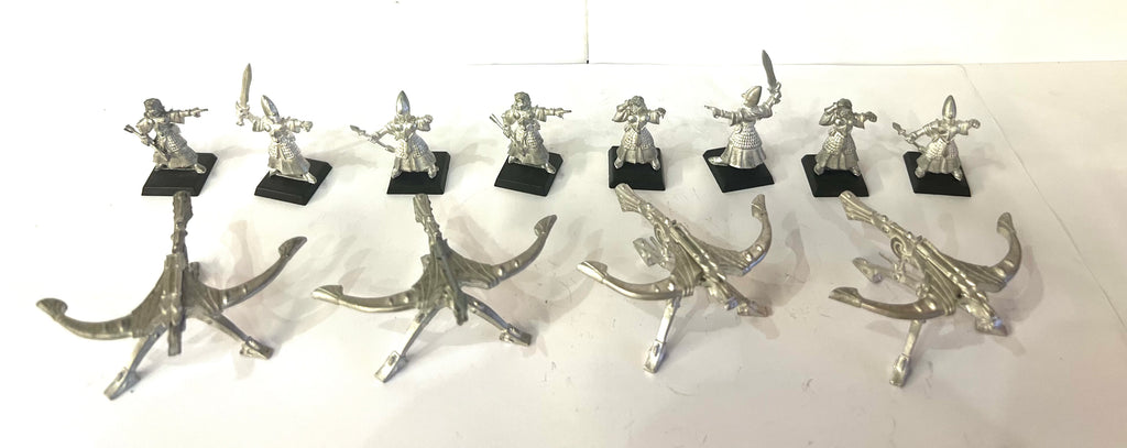 High Elves Elf Bolt Thrower + Crew - 2001 Games Workshop - Metal Figure - USED
