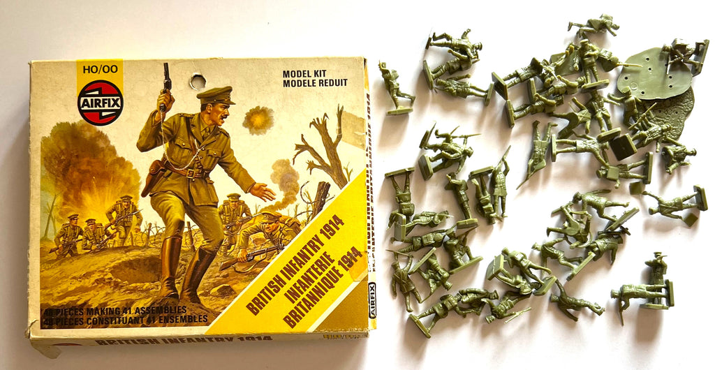 British infantry x44 miniatures + Box - H0-00 Scale - Airfix - S27 (01727-1)