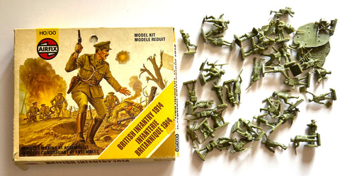 British infantry x44 miniatures + Box - H0-00 Scale - Airfix - S27 (01727-1)