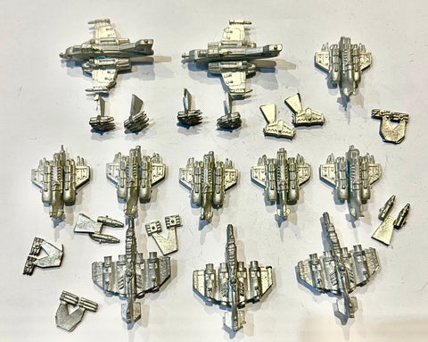 Imperial Guard Thunderbolt Marauder Bombers & Fighters x11 UNPAINTED 6mm Epic
