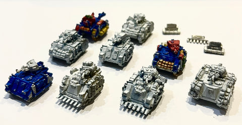 Space Marine Razorback x 9 - 6mm - Epic
