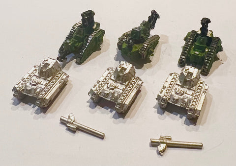 Imperial Guard Bombard Siege Tank Team x6 - 6mm - Epic