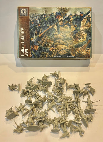 Italian infantry WWI x48 figures - 1:72 - Waterloo 1815 - AP019 - USED