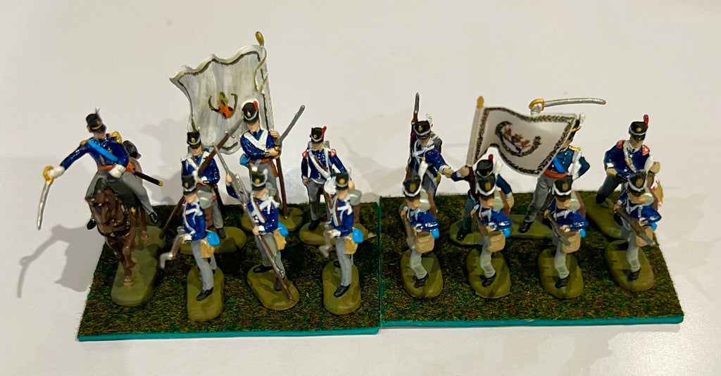 Dutch Belgian Light Dragoons on foot x 15 - 1:72 PAINTED - Hat - 8032 - CP@