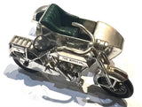 Models Of Yesteryear 1914 Sunbeam Motorcycle & Sidecar - Rare - Silver Matchbox