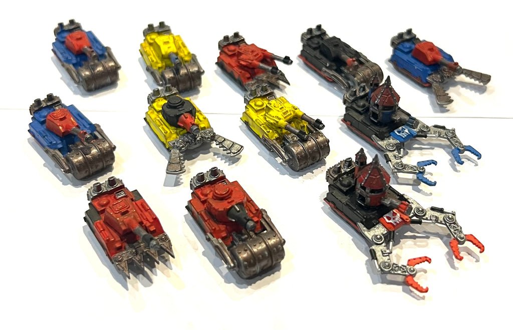 Ork Tanks Army x12 tanks - 6mm - Epic - PAINTED