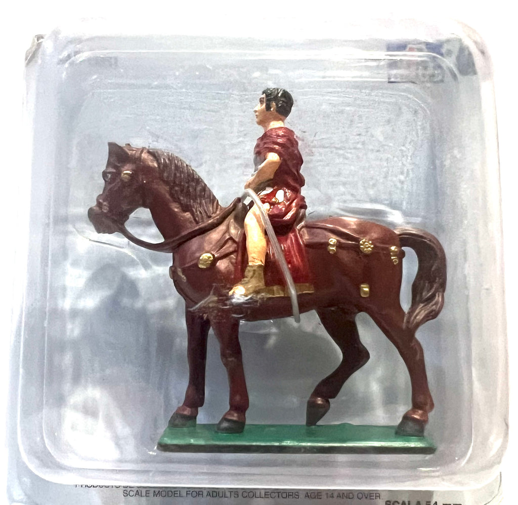 Roman Tribune on Horse in metal - 54mm - FABBRI - Box included