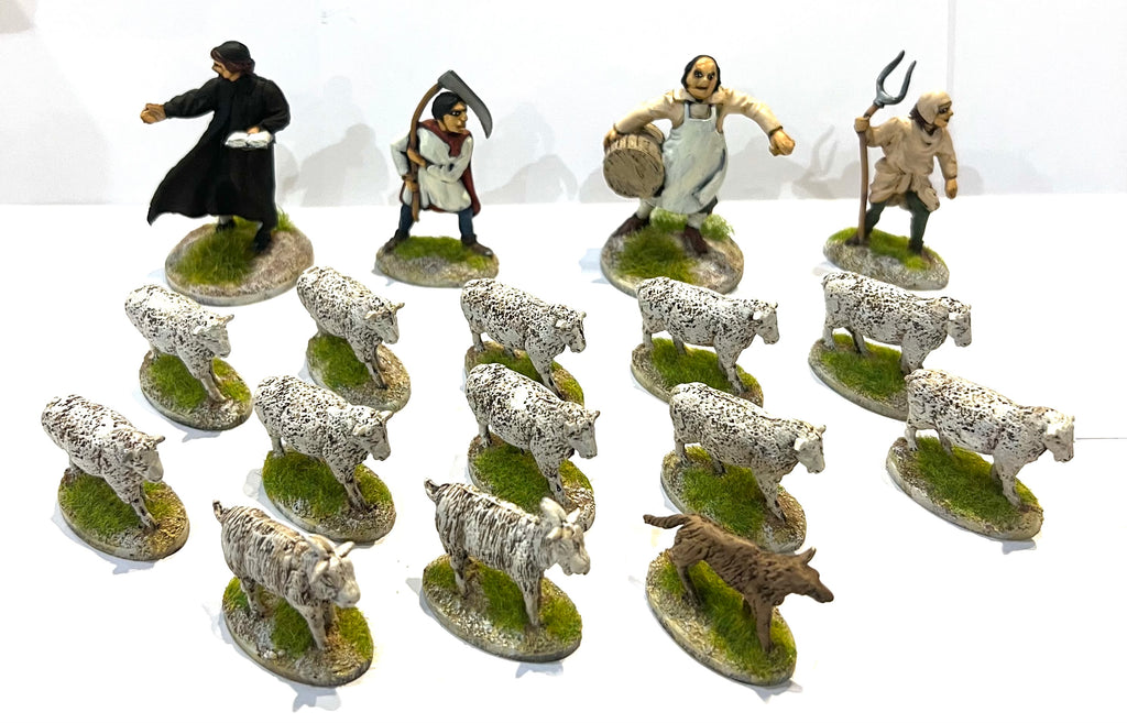 Nativity Scene Miniature Set - 54mm - Hand-Painted
