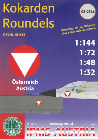 Austrian Air Force Roundels - 1:144, 1:32, 1:48, 1:72 - IPMS Austria - IPMSA045A