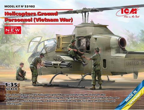 Helicopter Ground Personnel (Vietnam War) ICM53102 - 1:35