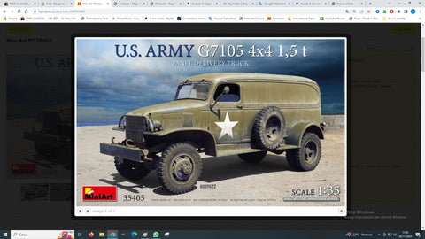 U.S. ARMY G7105 4x4 1,5 t PANEL DELIVERY TRUCK - MT35405 - 1:35