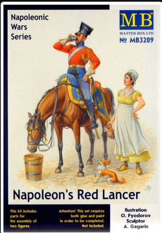 Napoleons Red Lancer - Napoleonic Wars Series - Master Box MB3209 - 1:32 - @