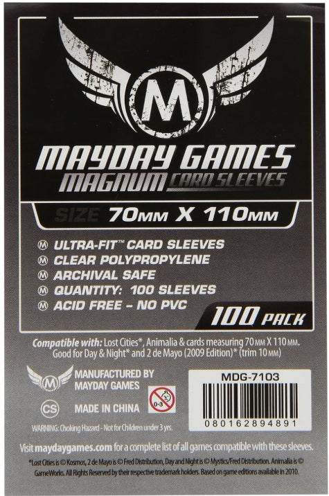 Mayday Games MDG7103 - Buste Protettive Carte, 70x110 mm, 100