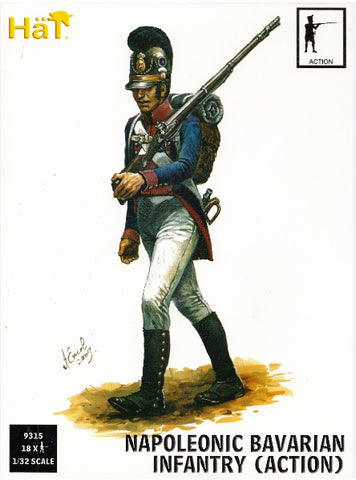 Napoleonic Bavarian Infantry (action) - Hat 9315 - 1:32 - @