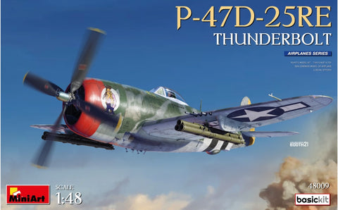 P-47D -25RE THUNDERBOLT BASIC KIT - 1:48 - Miniart - 48009