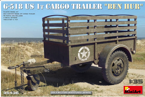 G-618 US 1T CARGO TRAILER 'Ben Hur' - Miniart MT35436 - 1:35