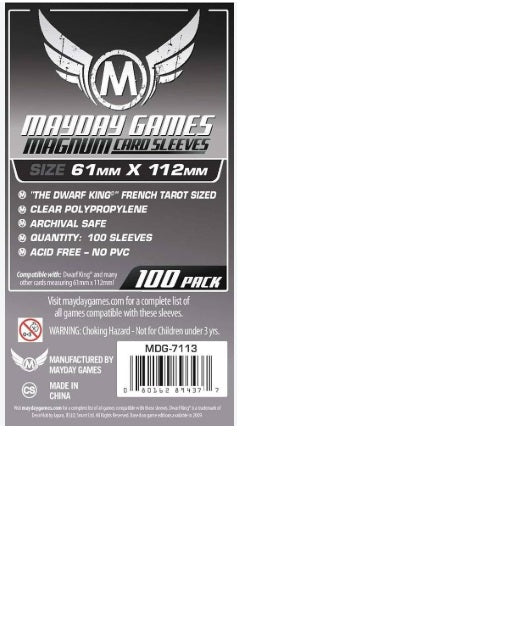 Mayday Games MDG7113 - Buste Protettive Carte, 61x112 mm, 100