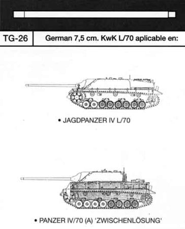 75mm. L/70. JagdPanzer IV, Panzer IV/70 - 1:35 - Jordi Rubio - JR3526