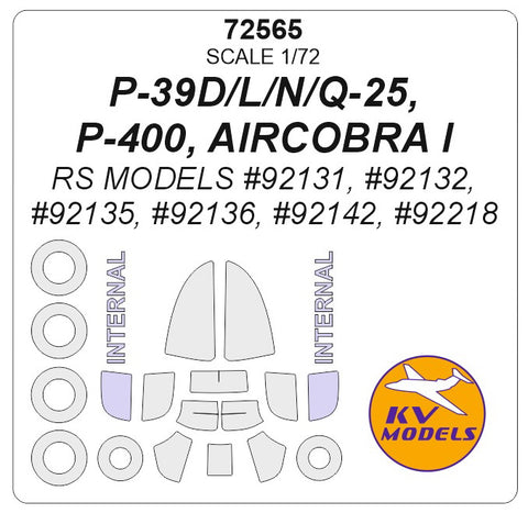 Bell P-39 AIRCOBRA - 1:72 - KV Models - KV72565 - @