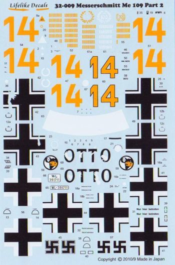 Messerschmitt Bf-109F-4 Tropical - 1:32 - Lifelike - LL32009