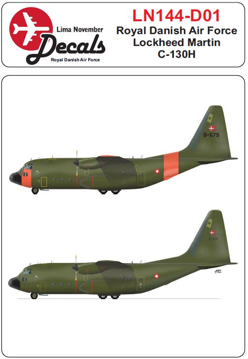 Royal Danish Air Force Lockheed C-130H Hercules - 1:144 - Lima November - LN144-D01