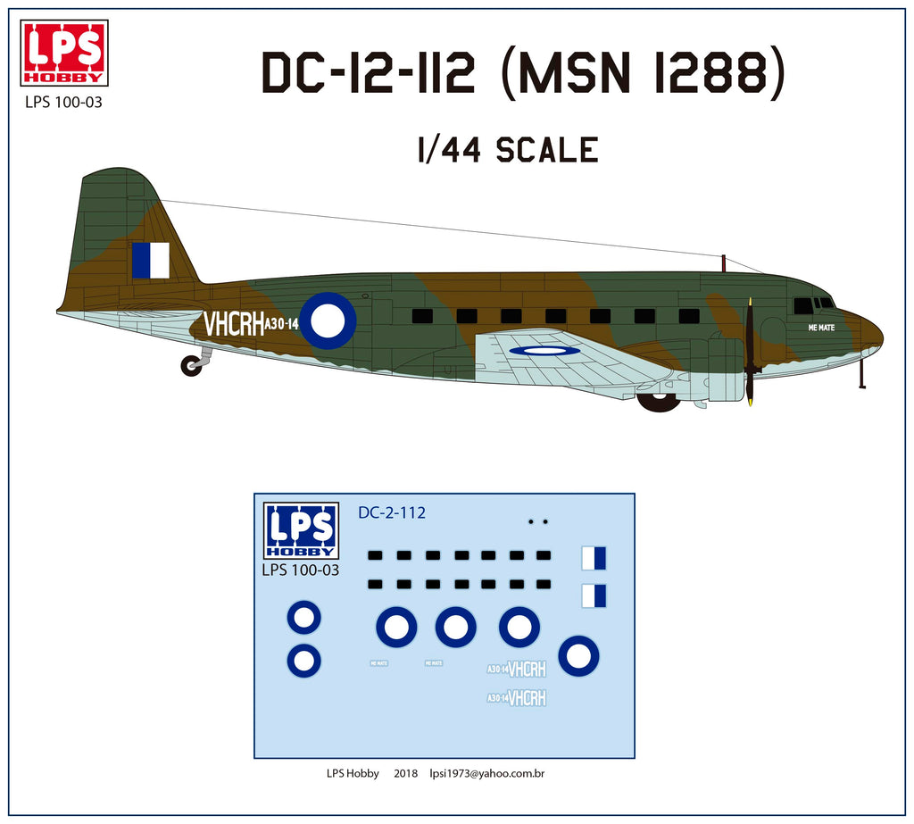 Douglas DC-2 RAAF - 1:144 - LPS - LPM14406