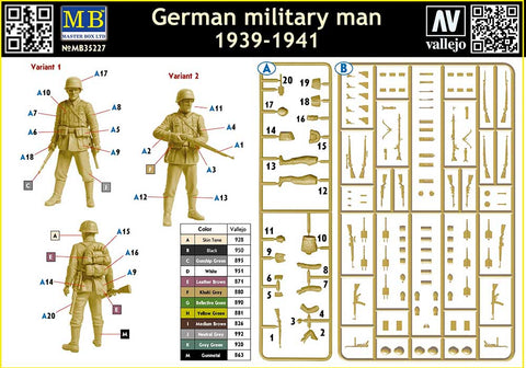 German military man 1939-1941 - Master Box - MAS35227 - 1:35