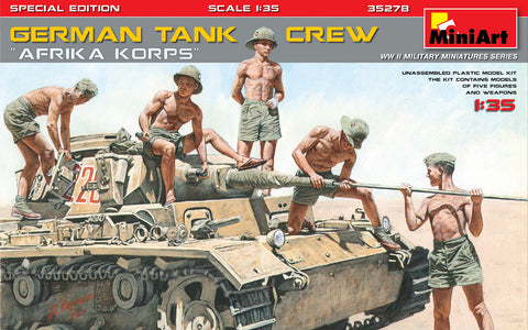 Afrika Korps German tank crew (WWII) - MT35278 - Mini Art - 1:35