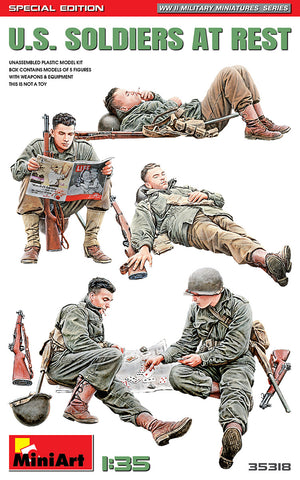 U.S. SOLDIERS AT REST. SPECIAL EDITION - MT35318 - Mini Art - 1:35