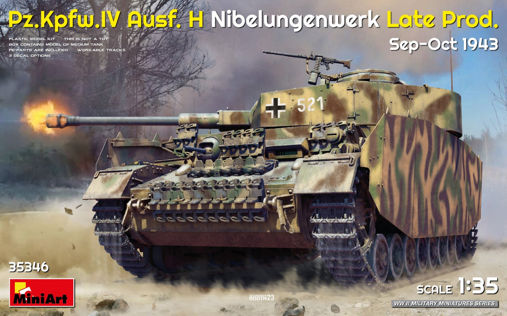 Pz.Kpfw.IV Ausf.H Nibelungenwerk Late Prod - Mini Art - MT35346 - 1:35