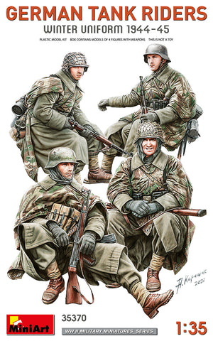 German TANK RIDERS (WINTER UNIFORM 1944-45) - 1:35 - MiniArt - 35370