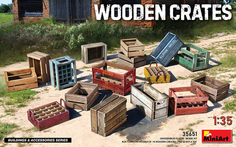 WOODEN CRATES - Mini Art - MT35651 - 1:35