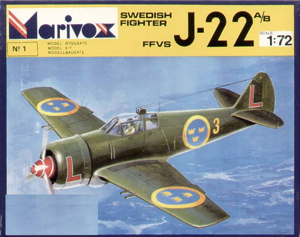 FFVS J-22A/J-22B Swedish Fighter - 1:72 - Marivox - MV7201