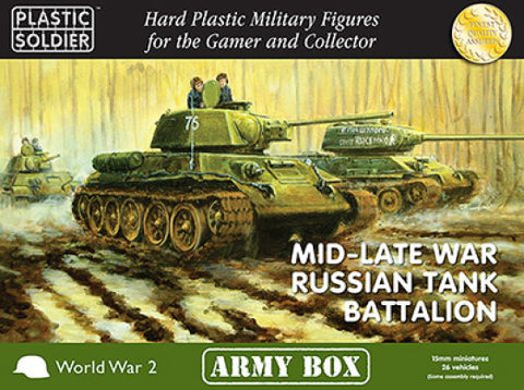 Mid-late war Russian tank battalion - 1:72 - Plastic Soldier - PSCAB15004 - @