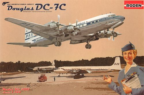 Douglas DC-7C Pan American World Airways (PAA) - 1:144 - Roden - 301