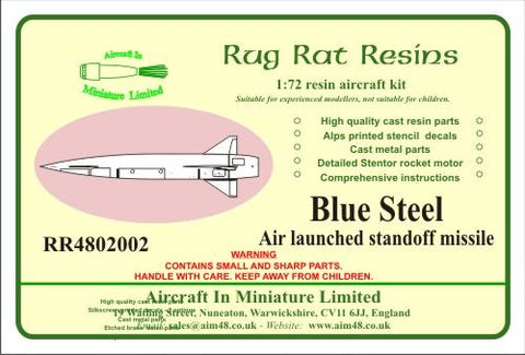 Blue Steel air launched standoff missile - 1:48 - AIM - Rug Rat Resins - RR4802002