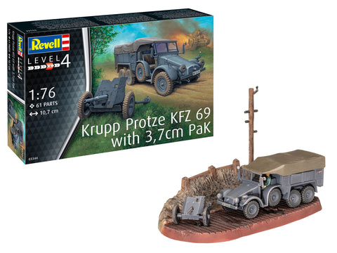 Krupp-Protze KFZ.69 with 3.7cm Pak - RV3344 - Revell - 1:76