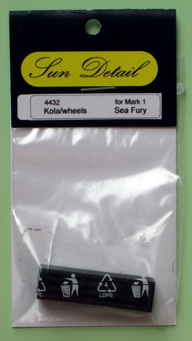 Hawker Sea Fury wheels (2 types) - 1:144 - Sun Details - SD-R4432 - @