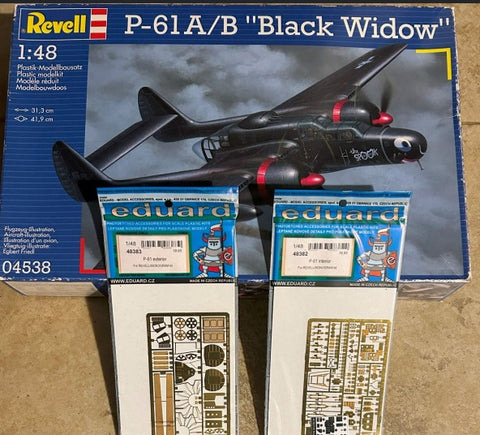 P-61 A/B "Black Widow" + Eduard 48382 + Eduard 48383- 1:48 - Revell - 04538