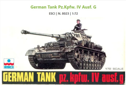 German Tank Pz.Kpfw. IV H - 1:72 - ESCI - 8023