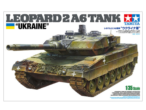 Leopard 2 A6 Tank "Ukraine" - TA25207 - Tamiya - 1:35