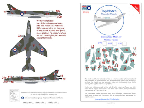 Hawker Hunter FGA.9/Mk.58/F.6 - 1:48 - TopNotch - TNM48-M014 - @