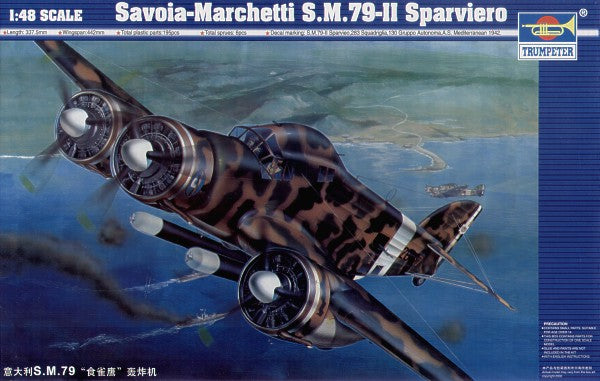 Savoia-Marchetti S.M.79-II Sparviero - 1:48 - Trumpeter - 02817 - CP@
