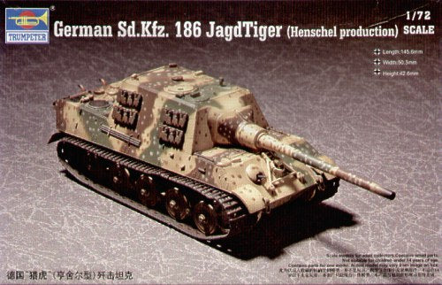 JagdTiger Sd.Kfz.186 Henschel Production - 1:72 - Trumpeter - 07254