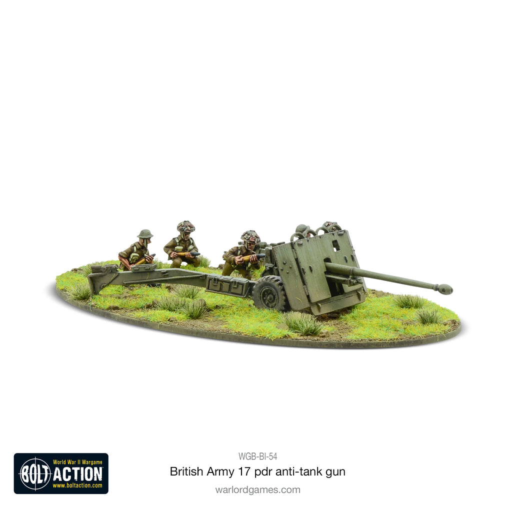 British Army 17 Pdr Anti-Tank Gun - 28mm - Bolt Action - WGB-BI-54