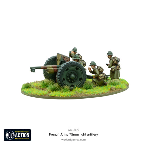 French Army 75mm Light Artillery - 28mm - Bolt Action - WGB-FI-25