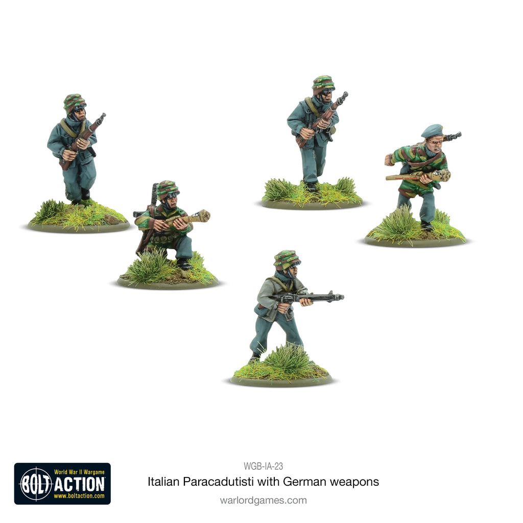 Italian Paracadutisti With German Weapons - 28mm - Bolt Action - WGB-IA-23