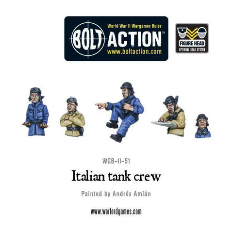 Italian Tank Crew (5) WWII - 28mm - Bolt Action - WGB-II-51