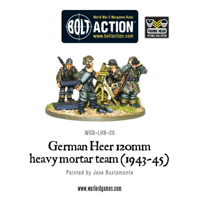 German Heer 120mm Heavy Mortar Team (1943-45) - 28mm - Bolt action - WGB-LHR-06