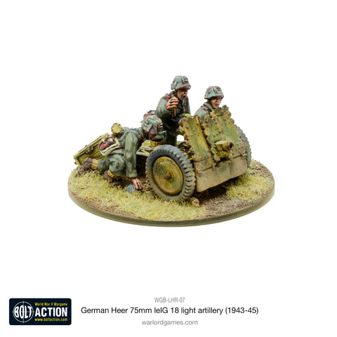 German Heer 75mm LeIG 18 Light Artillery (1943-45) - 28mm Bolt Action WGB-LHR-07